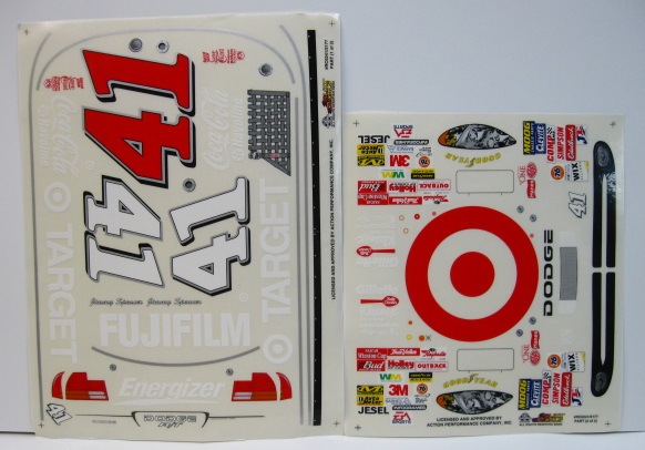  41 Target Jimmy Spencer 2002 1/10 Scale Vinyl Slixx
