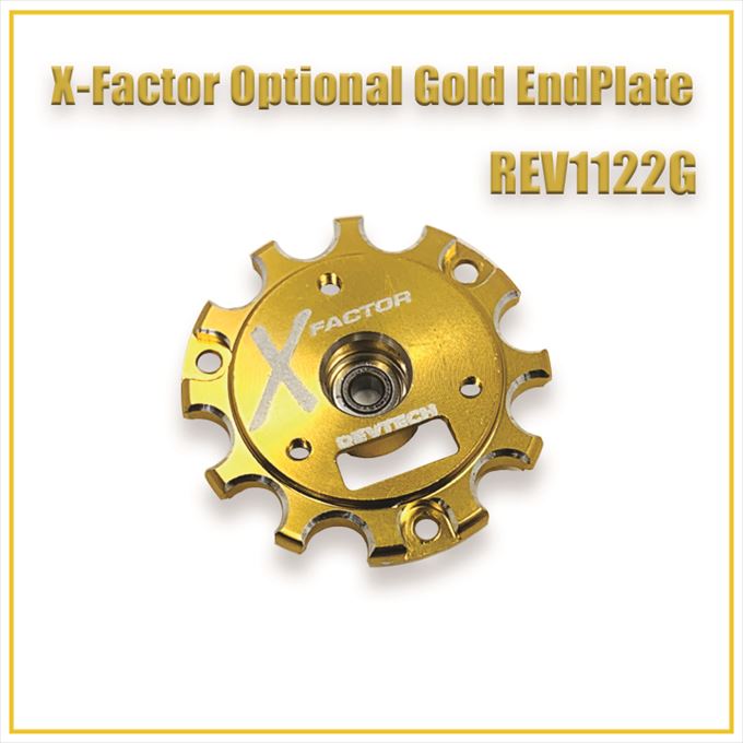 yʌzX-FACTOR END PLATE WITH BEARING (GOLD)