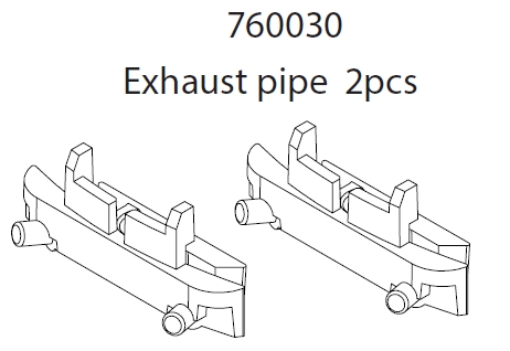 Exhaust pipe: C71p