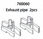Exhaust pipe: C72p
