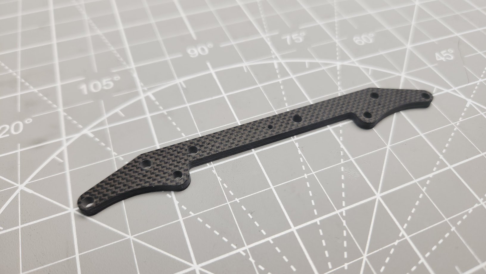 3mm carbon servo mount plate for narrow upper deck