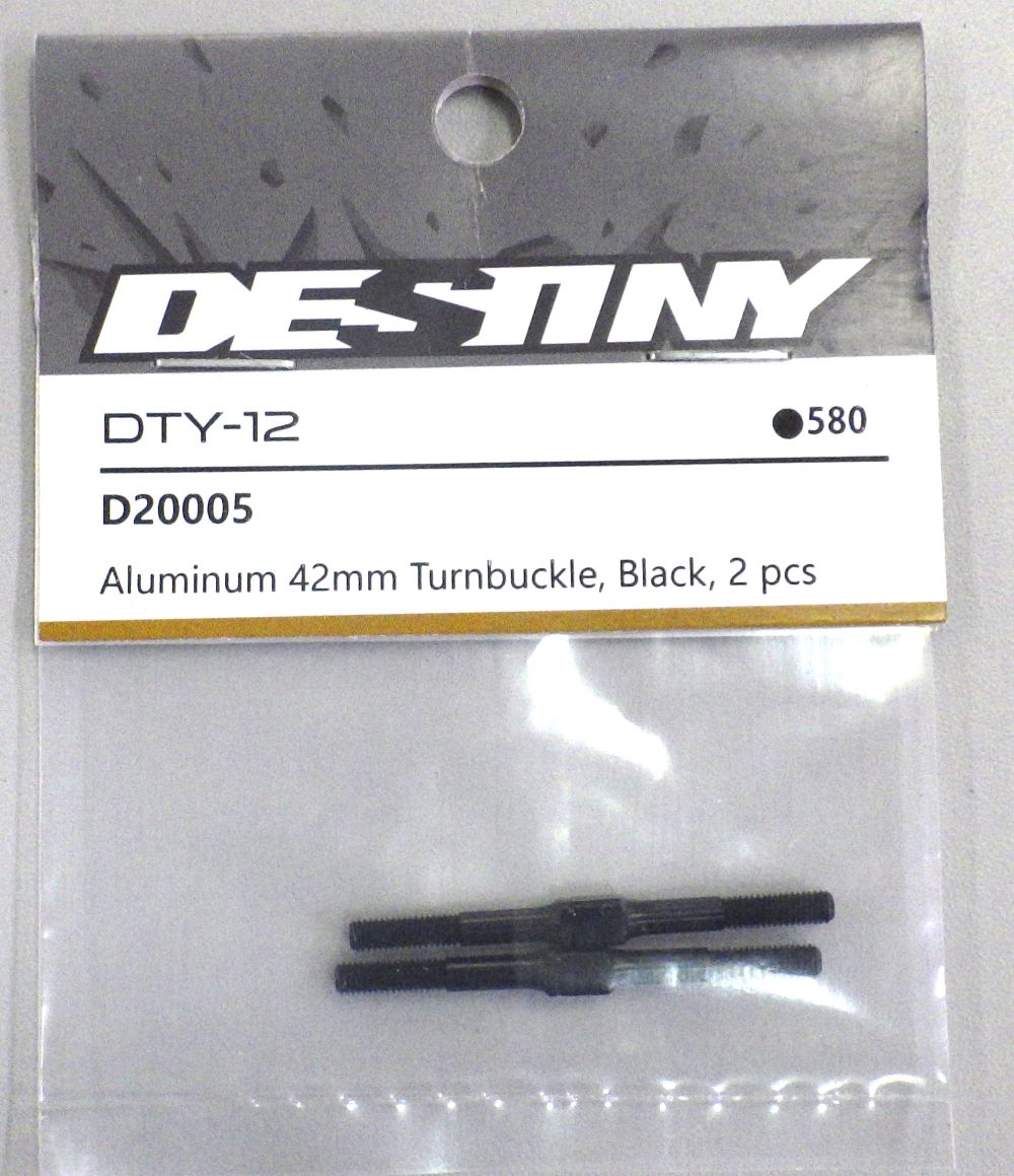 Aluminum 42mm Turnbuckle,Black,2pcs