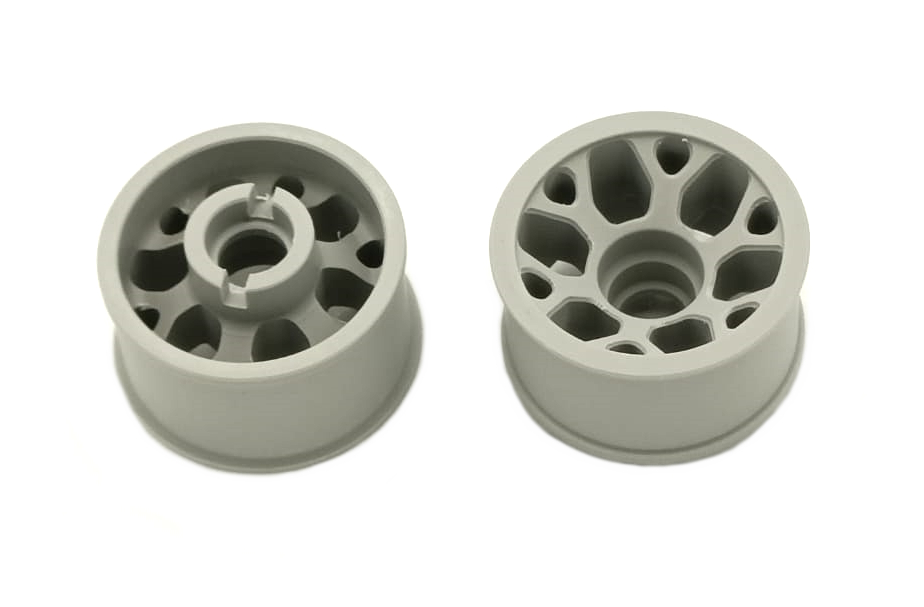 Marka Racing 1:28 Mini-Z 2WD CNC Delrin Flanged REAR Wheel 14x20mm 0 Offset (LIGHT GREY)