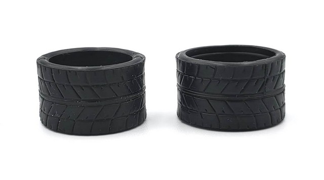 Marka V1 Mini-Z RCP Rubber Rear Radial Tire 15 - Medium - 14mm (2Pcs)