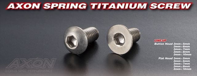 SPRING TITANIUM SCREW (Flat Head 3x5mm) 10pic