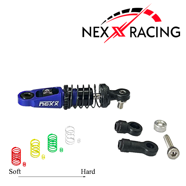 Nexx Racing Premium Dual Spring Center Oil Shock - Blue