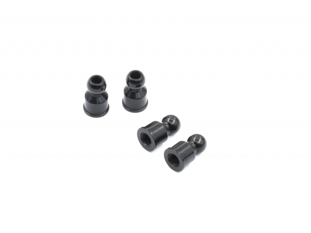 Aluminum 4.3x7mm Ballstud, 4 pcs