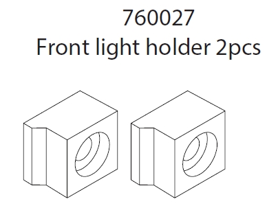 Front light holder: C71p