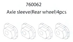 Axle Sleeve(Rear wheel): C72/C73シャーシ共通
