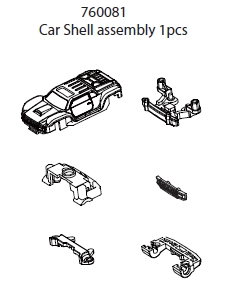 Car Shell assembly 1pc: C81p