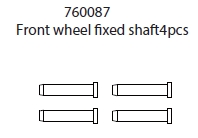 Front wheel fixed shaft 4pc: C81p