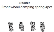 Front wheel damping spring 4pc: C81p