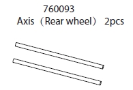 Axis (Rear wheel) 2pc: C81p